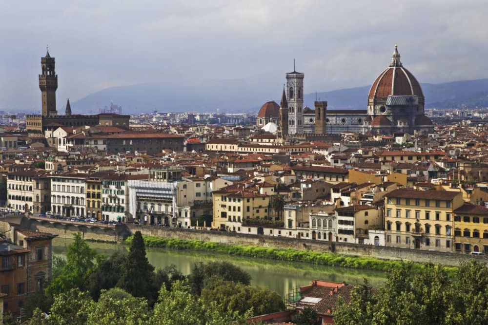 Italy, Florence City as seen from the overlook art print by Dennis Flaherty for $57.95 CAD