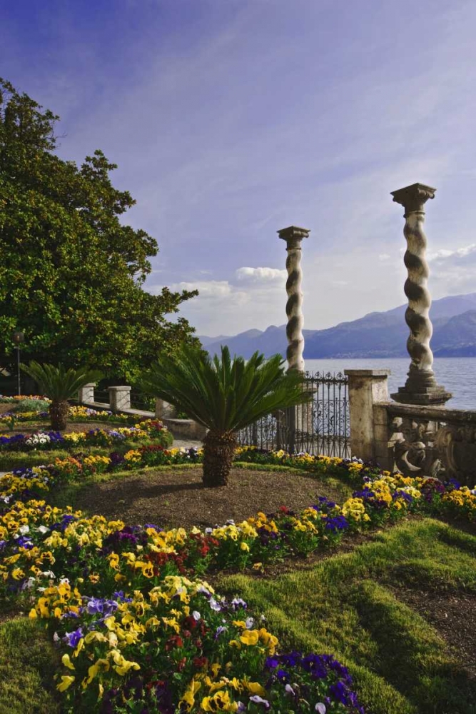 Italy, Varenna Villa on the shores of Lake Como art print by Dennis Flaherty for $57.95 CAD