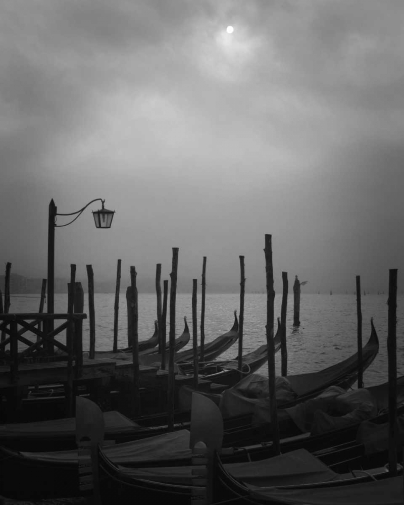 Europe, Italy, Venice Moored gondolas and fog art print by Bill Young for $57.95 CAD