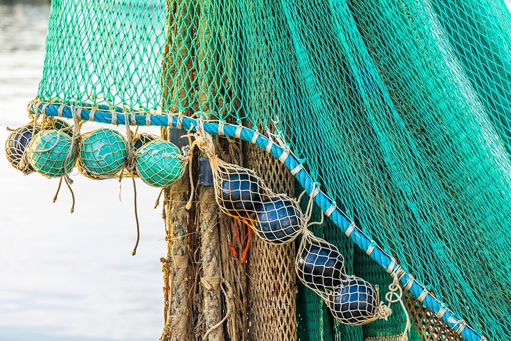 Agrigento Province-Sciacca A fishing net in the harbor of Sciacca-on the Mediterranean Sea art print by Emily Wilson for $57.95 CAD