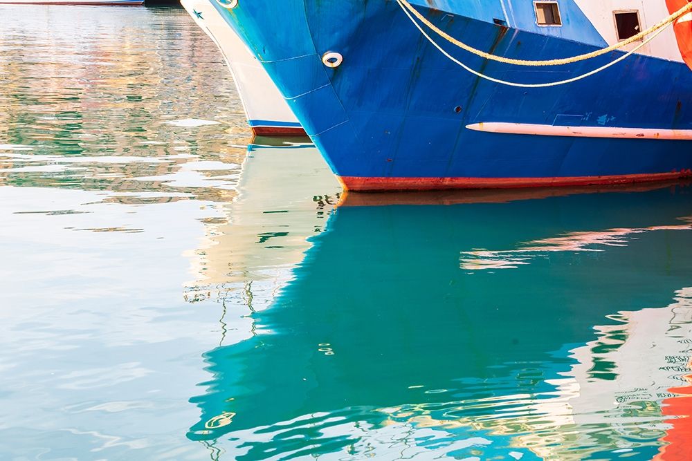 Agrigento Province-Sciacca Reflection of a fishing boat in the harbor art print by Emily Wilson for $57.95 CAD