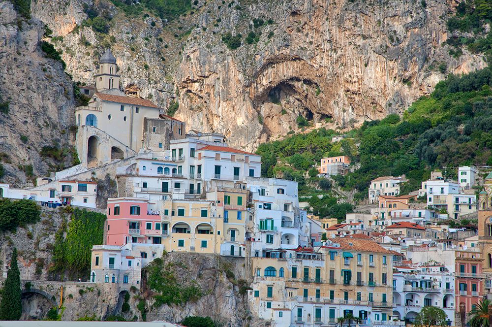 Italy-Amalfi Colorful buildings in the coastal town of Amalfi art print by Julie Eggers for $57.95 CAD