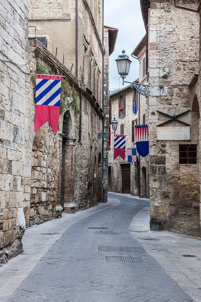 Italy- Umbria. Streets in the historic district of San Gemini art print by Julie Eggers for $57.95 CAD