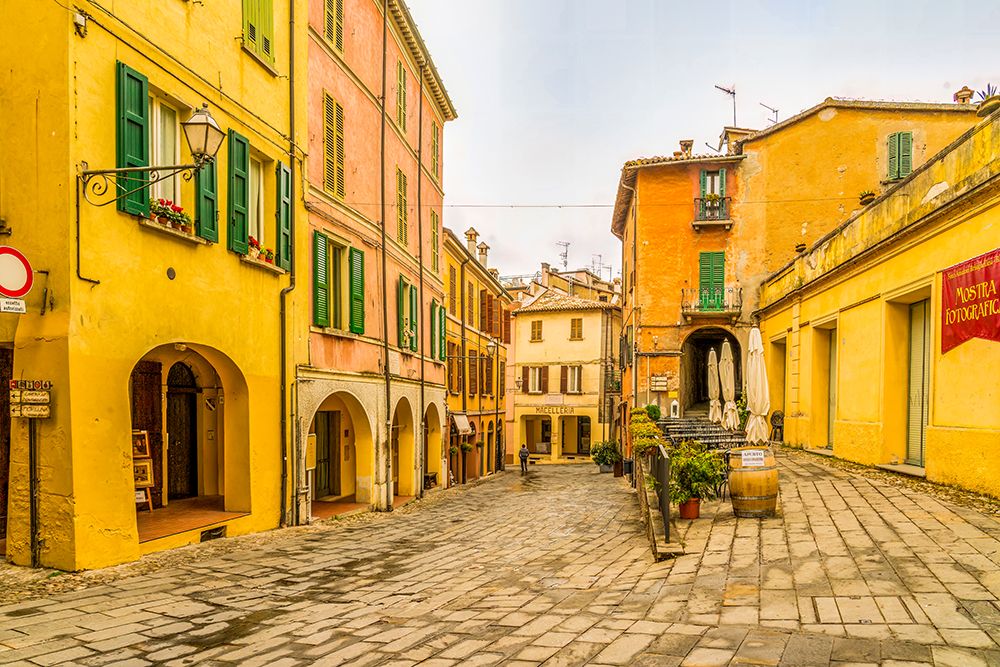 Brisighella, Emilia Romagna, Italy. colorful, medieval, sleepy, town. art print by Murray McCallum for $57.95 CAD