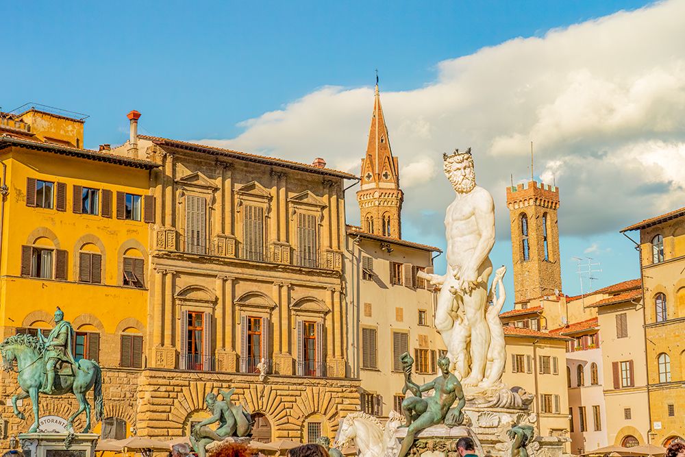 Fountain of Neptune, Piazza della Signoria, Florence, Italy. art print by Murray McCallum for $57.95 CAD