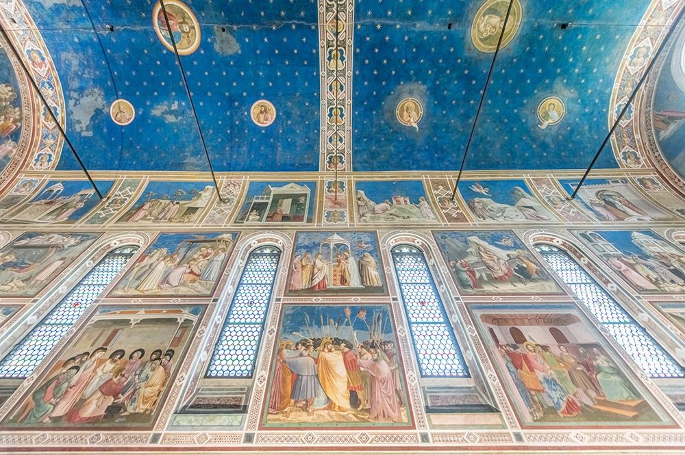 Italy-Padua-Scrovegni Chapel Ceiling with frescoes painted by Giotto in the 14th century art print by Rob Tilley for $57.95 CAD