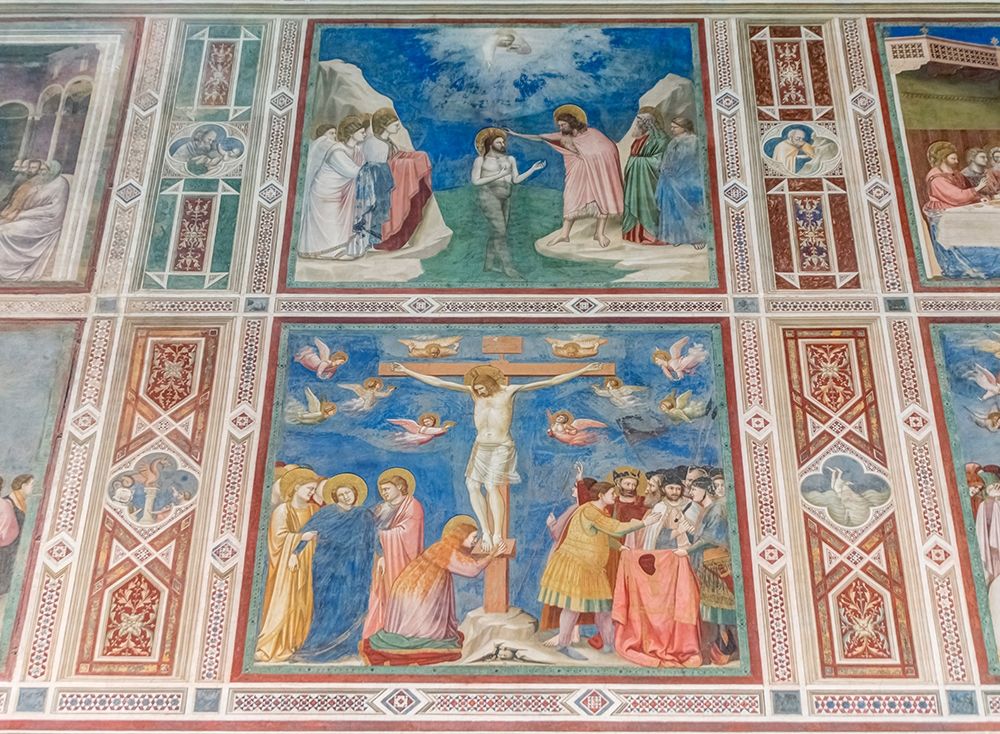 Italy-Padua-Scrovegni Chapel with frescoes painted by Giotto in the 14th century art print by Rob Tilley for $57.95 CAD