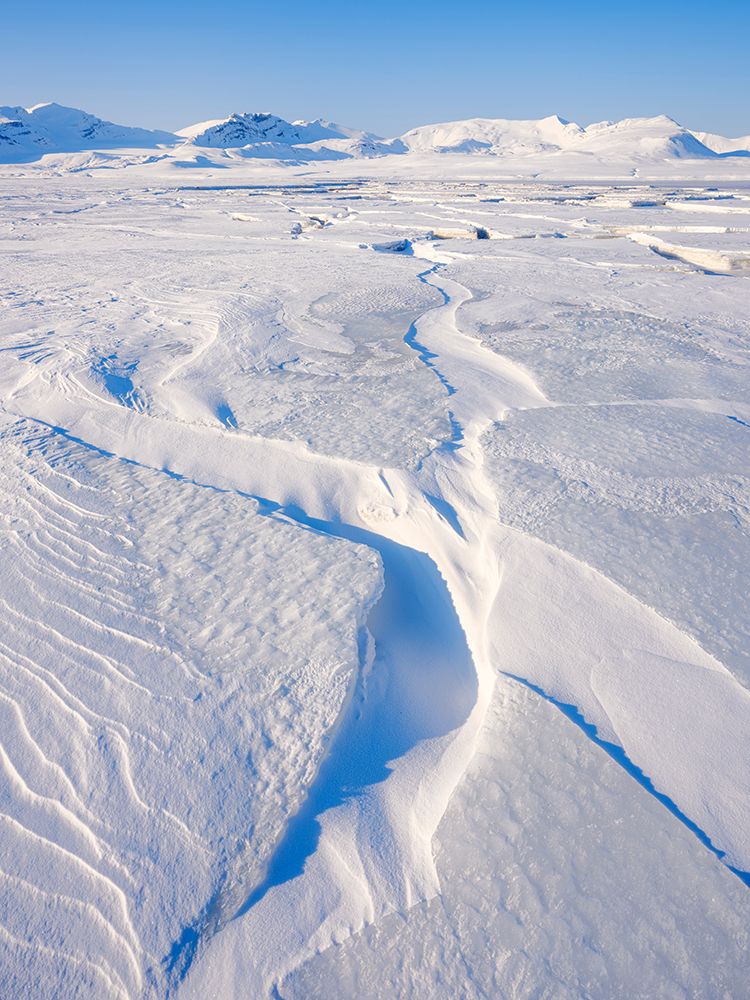 Landscape at frozen Gronfjorden-Island of Spitsbergen Arctic region-Scandinavia-Norway art print by Martin Zwick for $57.95 CAD