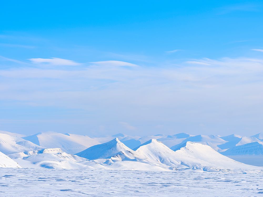 View over Fridtjovbreen Island of Spitsbergen Arctic region-Scandinavia-Norway-Svalbard art print by Martin Zwick for $57.95 CAD