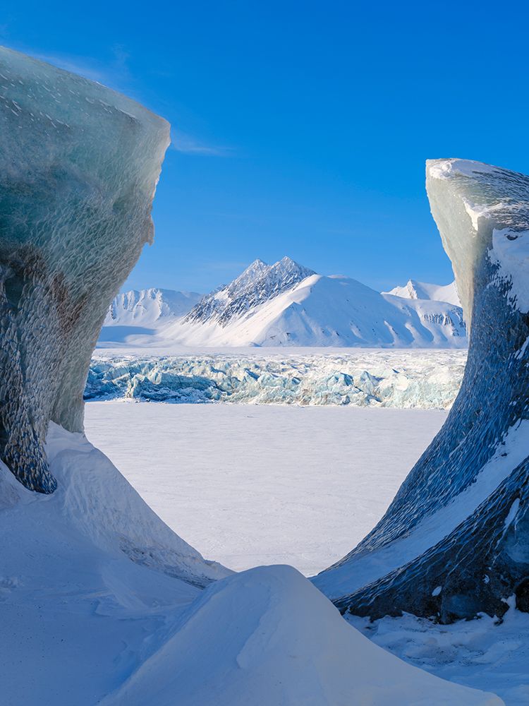 Serac-glacier Fridtjovbreen Island of Spitsbergen art print by Martin Zwick for $57.95 CAD