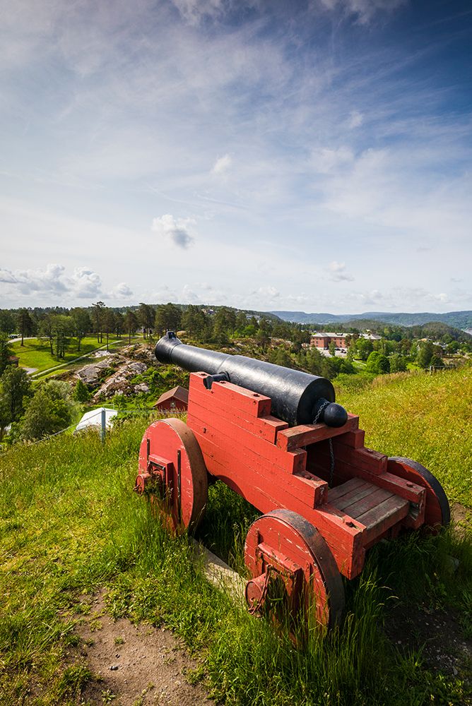 Norway-Ostfold County-Halden-Fredriksten Fortress-historic cannons art print by Walter Bibikow for $57.95 CAD