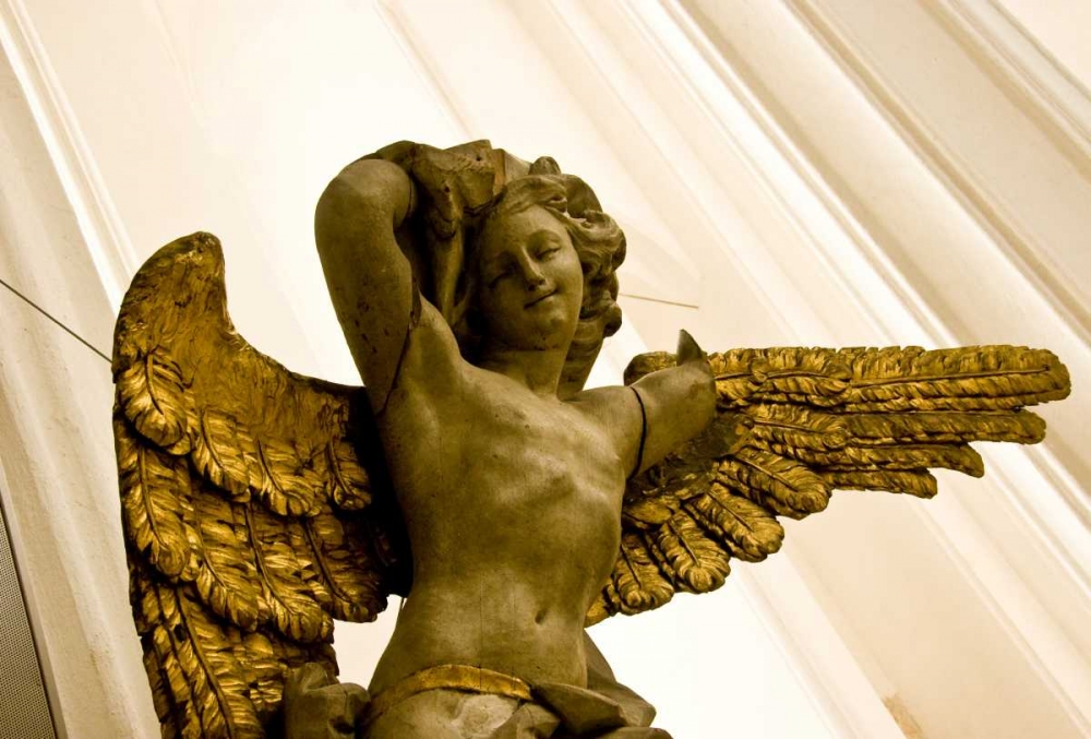 Poland, Gdansk Angel in St Marys Church art print by Nancy ,  Steve Ross for $57.95 CAD