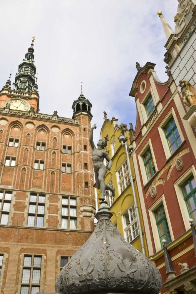 Poland, Gdansk Town Hall buildings in Old Town art print by Nancy ,  Steve Ross for $57.95 CAD