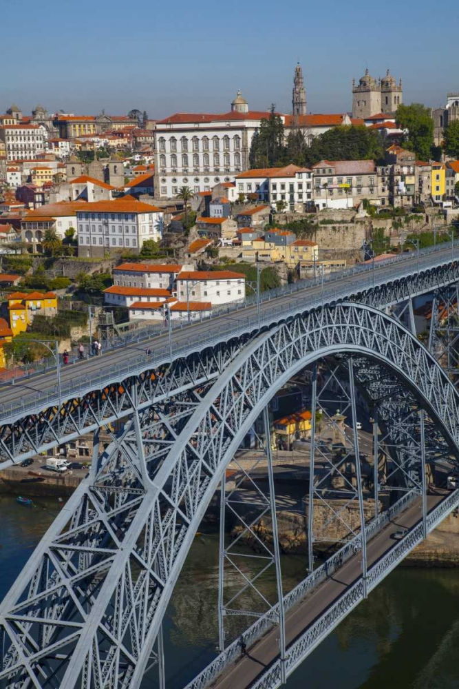 Portugal, Porto Dom Luis I Bridge and cityscape art print by Jim Zuckerman for $57.95 CAD