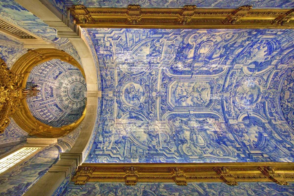 Portugal, Almancil St Lawrence Church Ceiling art print by Jim Zuckerman for $57.95 CAD