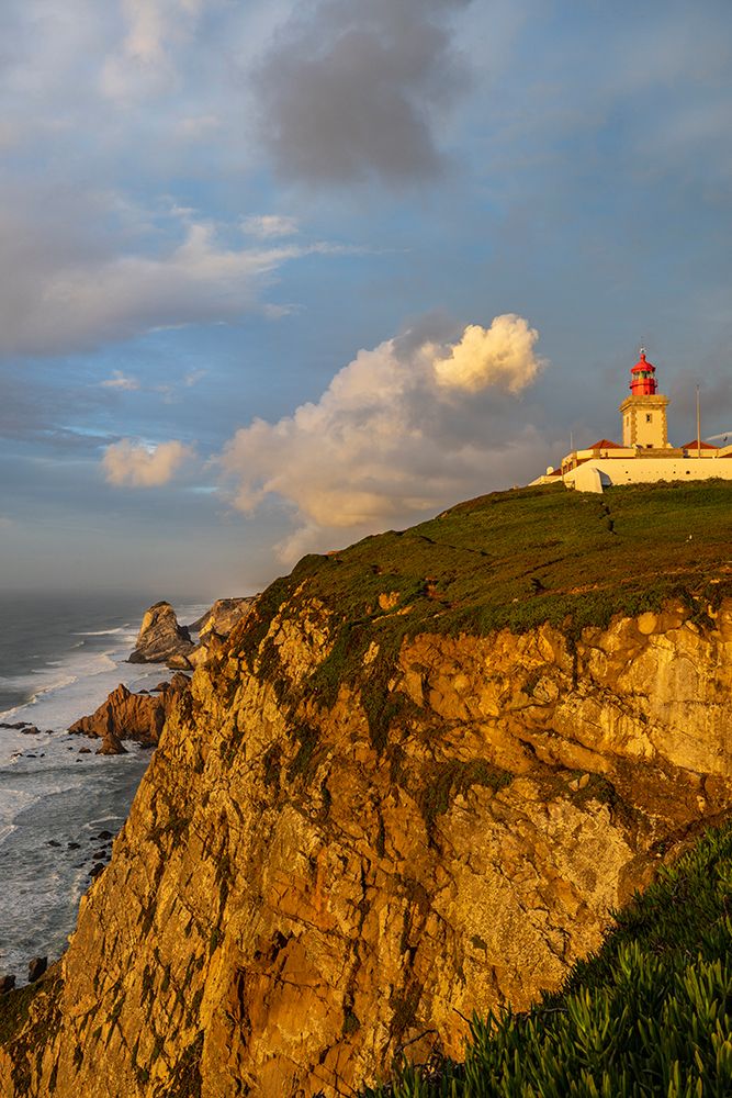 Cabo do Roca Lighthouse at last light in Colares-Portugal art print by Chuck Haney for $57.95 CAD