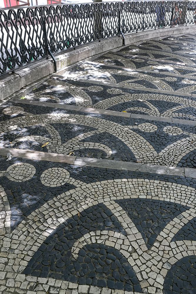 Lisbon-Portugal. Traditional cobblestone walkway in Lisbon art print by Julien McRoberts for $57.95 CAD