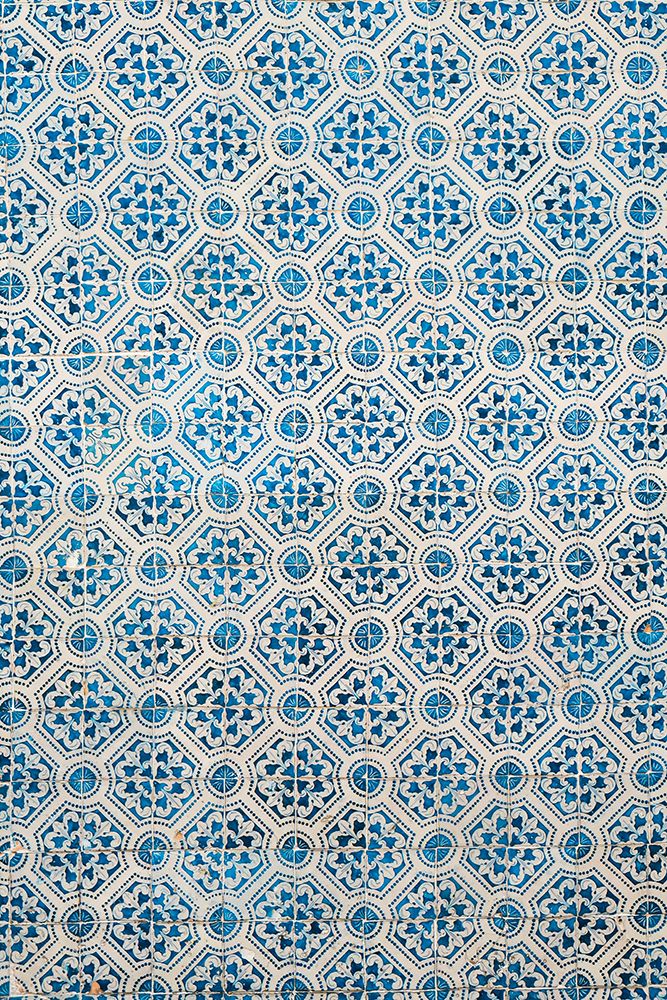 Lisbon-Portugal Beautiful blue Portuguese tiles-azulejo art print by Julien McRoberts for $57.95 CAD