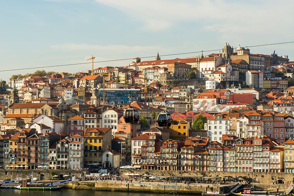 Gaia Cable Car, Gaia district, Porto, Portugal. art print by Michael DeFreitas for $57.95 CAD