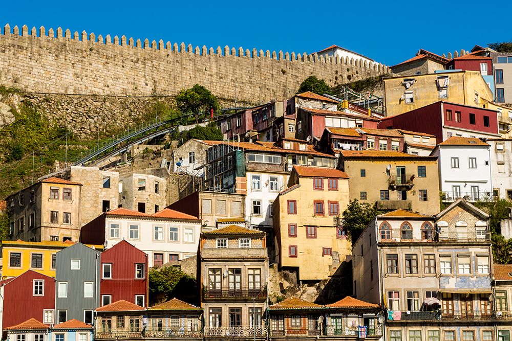 Walls of Dom Fernando or Fernandine Walls, Porto, Portugal. art print by Michael DeFreitas for $57.95 CAD