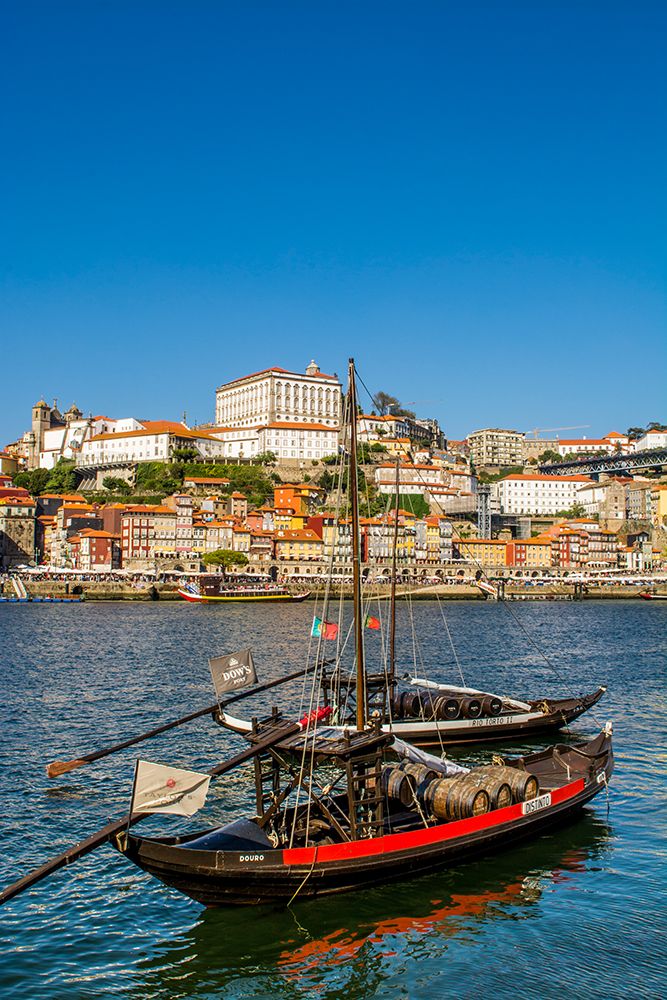 Rabelo boats on the Douro River, Porto, Portugal. art print by Michael DeFreitas for $57.95 CAD