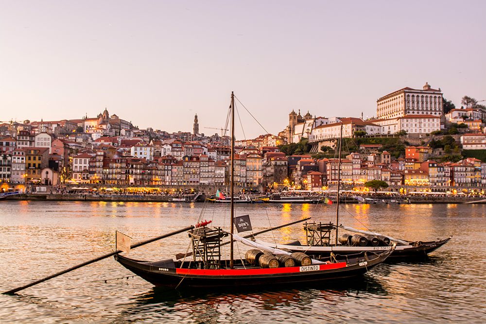 Rabelo boats on the Douro River, Porto, Portugal. art print by Michael DeFreitas for $57.95 CAD