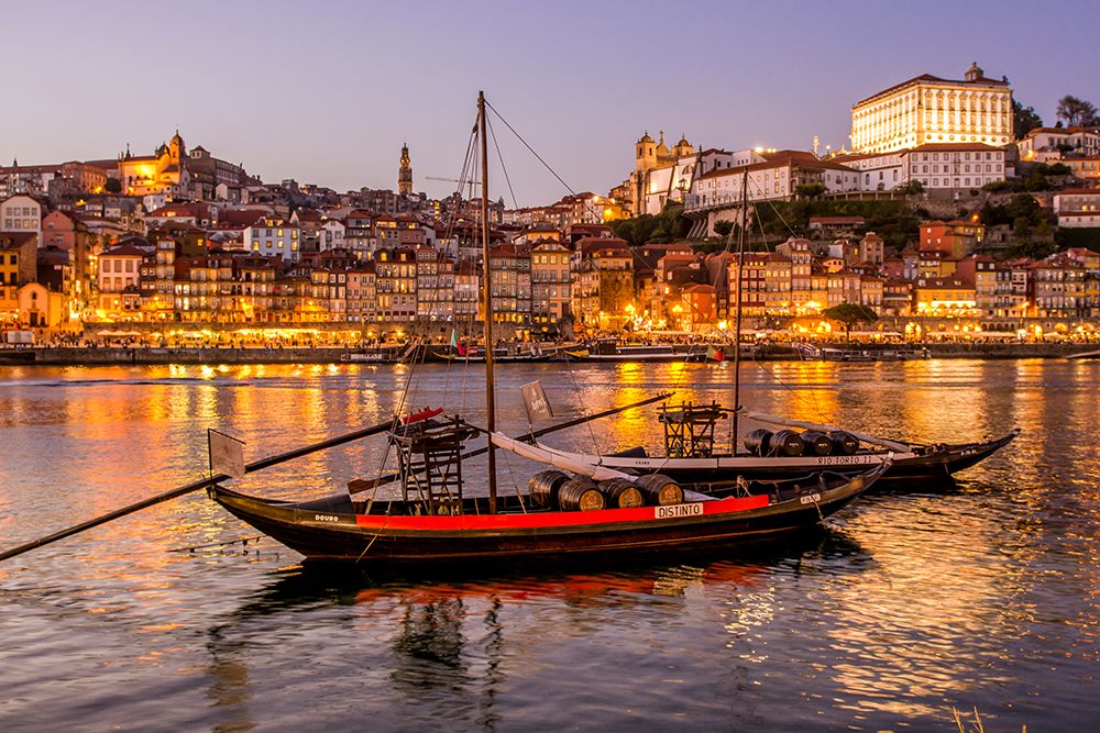 Rabelo boats on the Douro River, Porto, Portugal. art print by Michael DeFreitas for $57.95 CAD