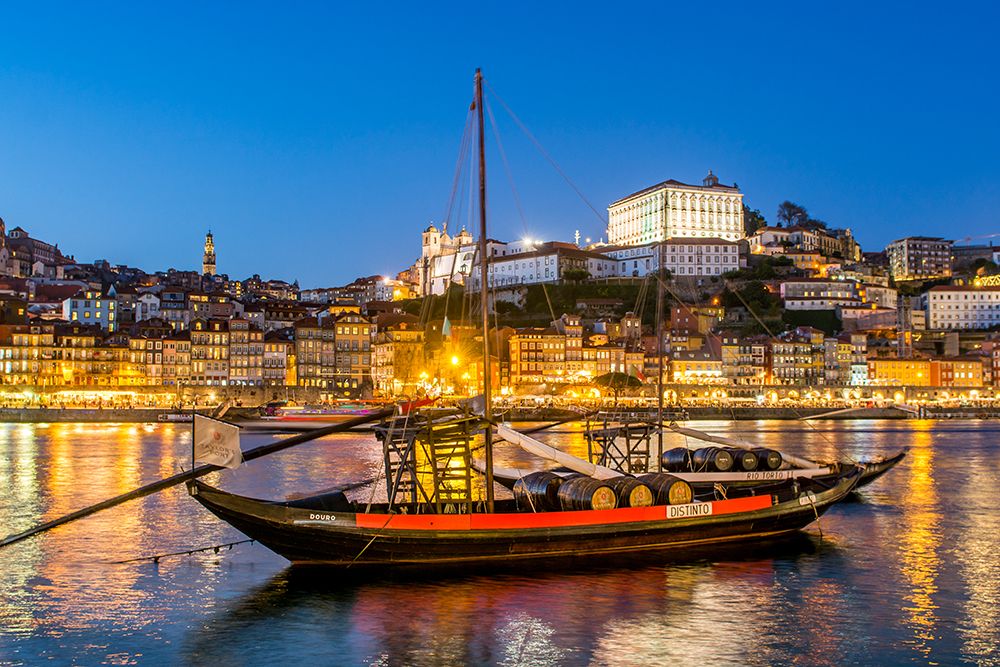 Rabelo boats on the Douro River, Porto, Portugal. art print by Michael DeFreitas for $57.95 CAD