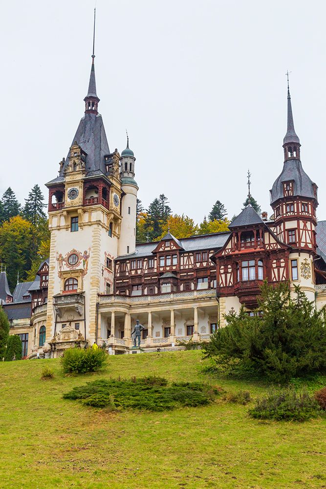 Romania, Carpathian Mountains, Prahova County, Sinaia. King Carol I Peles Castle, Castelul Peles. art print by Emily M. Wilson for $57.95 CAD