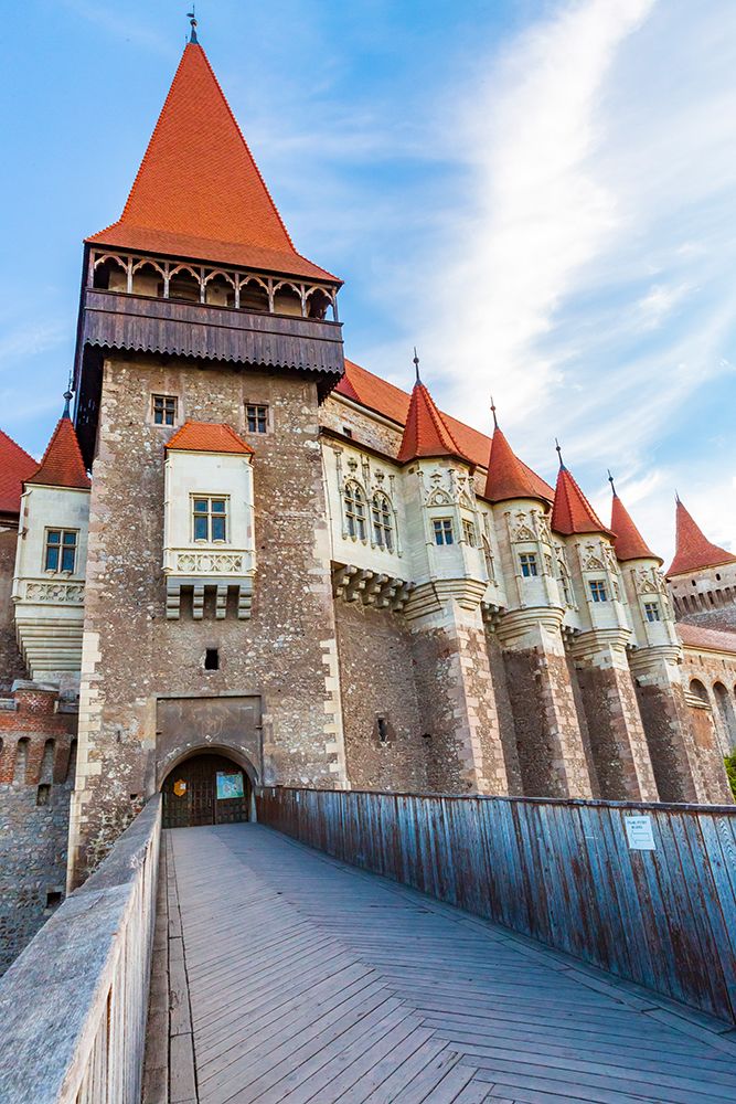 Romania, Hunedoara. Corvin Castle, Gothic-Renaissance castle, one of the largest castles in Europe. art print by Emily M. Wilson for $57.95 CAD