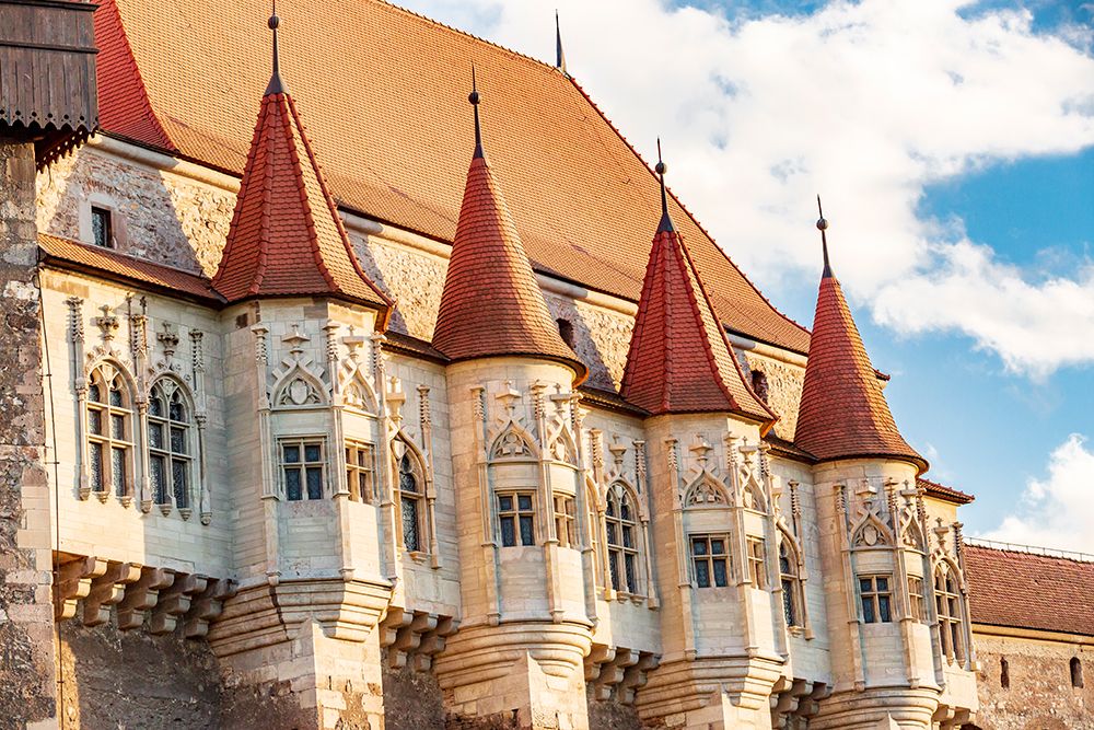 Romania, Hunedoara. Corvin Castle, Gothic-Renaissance castle, one of the largest castles in Europe. art print by Emily M. Wilson for $57.95 CAD