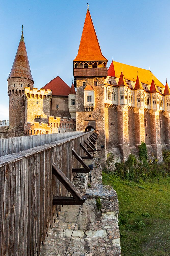 Romania, Hunedoara. Corvin Castle, Gothic-Renaissance castle, one of the largest castles in Europe. art print by Emily M. Wilson for $57.95 CAD
