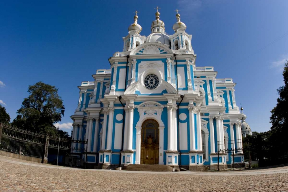 Russia, St Petersburg Smolny Cathedral art print by Nancy ,  Steve Ross for $57.95 CAD