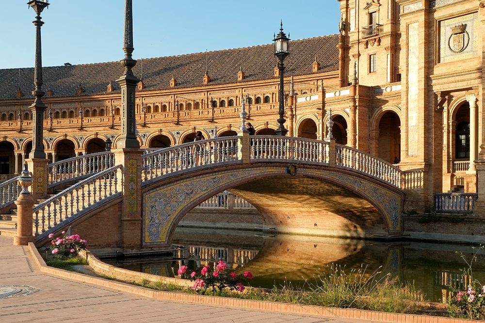 Seville-Spain. Plaza de Espana. It was built in 1928 for the Ibero-American Exposition of 1929 art print by Julien McRoberts for $57.95 CAD