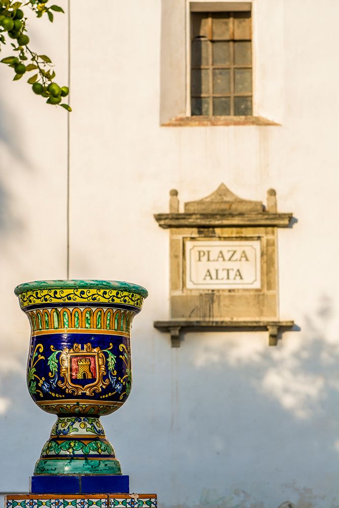 Plaza Alta street sign in the main square, Algeciras, Spain. art print by Michael DeFreitas for $57.95 CAD