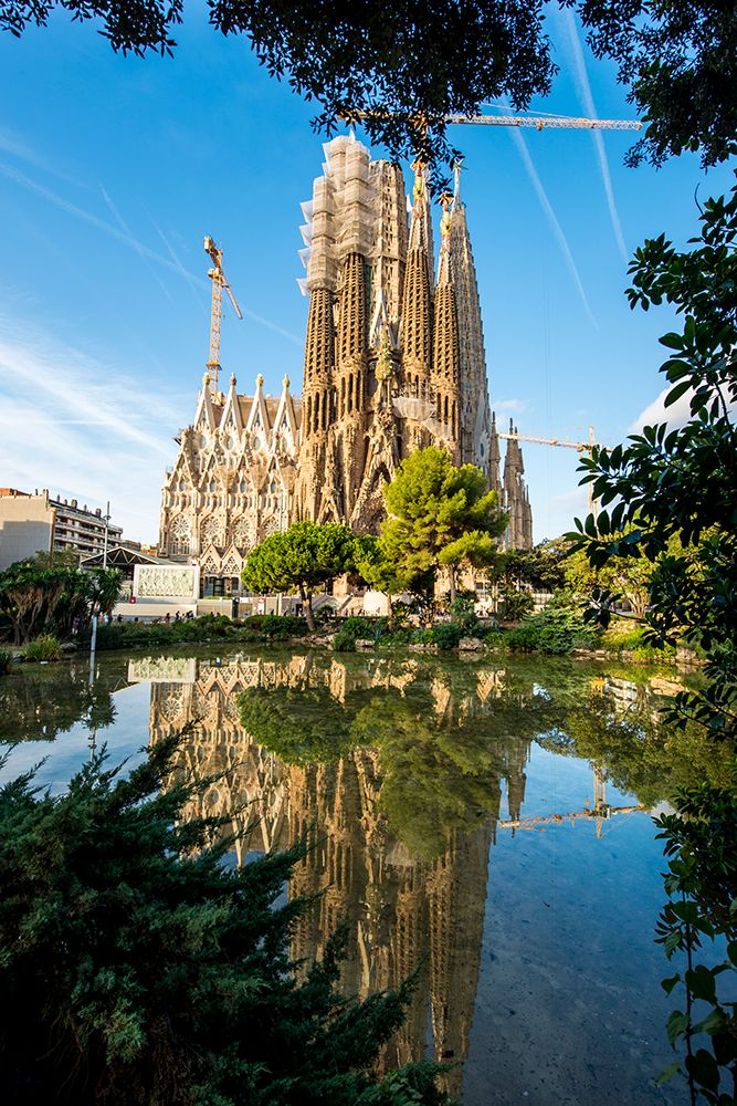 Antoni Gaudis Sagrada Familia basilica Barcelona, Spain. art print by Michael DeFreitas for $57.95 CAD