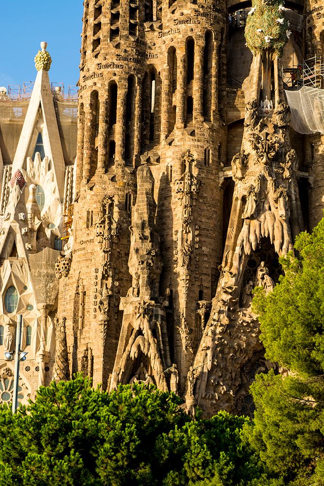 Antoni Gaudis Sagrada Familia basilica Barcelona, Spain. art print by Michael DeFreitas for $57.95 CAD