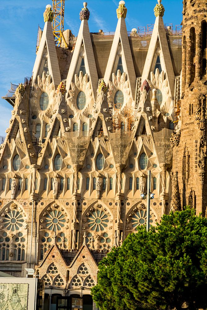Antoni Gaudis Sagrada Familia basilica Barcelona, Spain. art print by Michael DeFreitas for $57.95 CAD