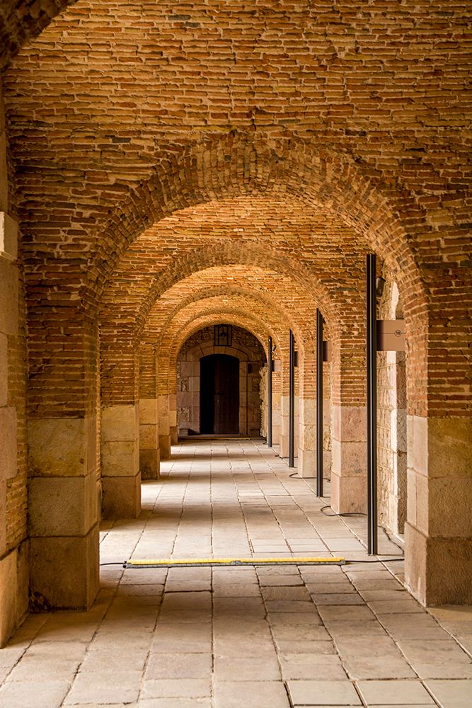 Montjuic Castle old military fortress on Montjuic Mountain overlooking the city, Barcelona, Spain. art print by Michael DeFreitas for $57.95 CAD