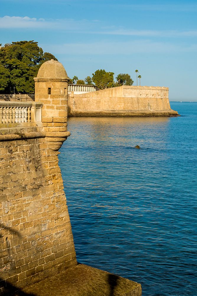 La Candelaria Bastion and Parque Genoves, Cadiz, Spain. art print by Michael DeFreitas for $57.95 CAD