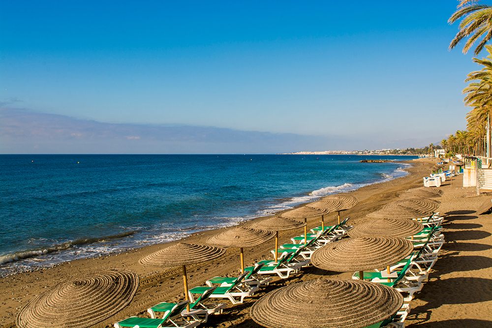 Playa de la Fontanilla beach, Marbella, Costa Del Sol, Spain art print by Michael DeFreitas for $57.95 CAD