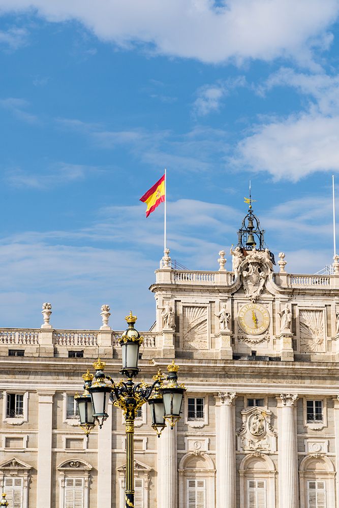 Ornate light lantern at the royal palace of Madrid, Spain. art print by Michael DeFreitas for $57.95 CAD