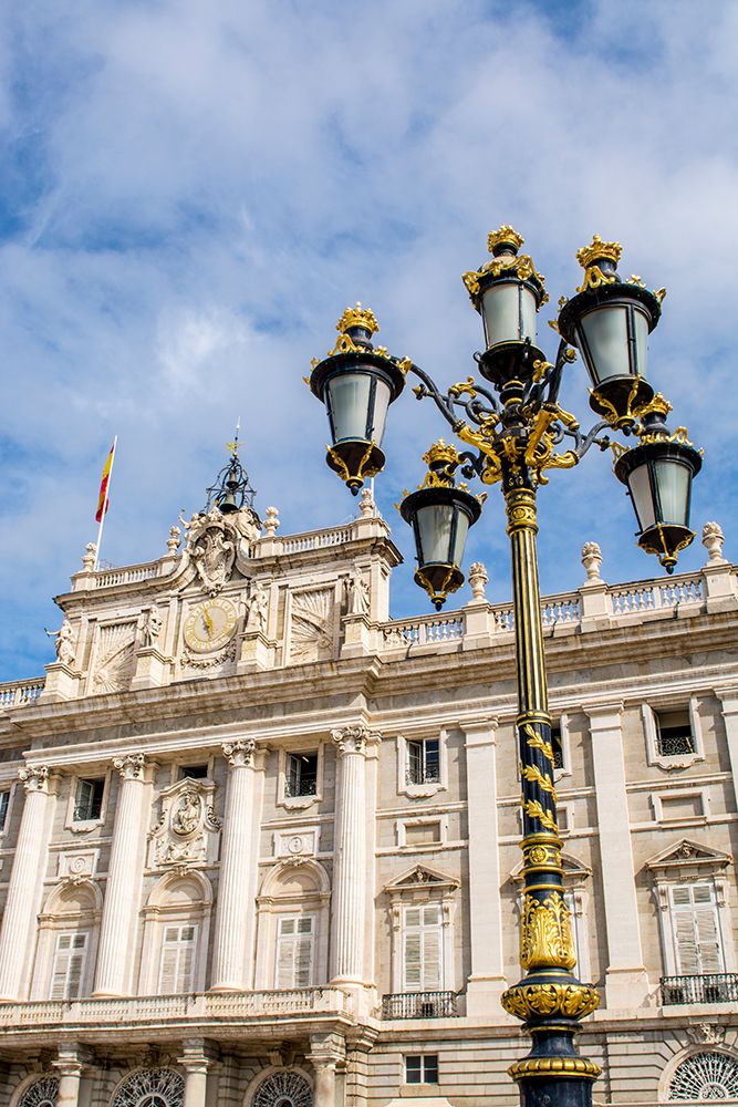 Ornate light lantern at the royal palace of Madrid, Spain. art print by Michael DeFreitas for $57.95 CAD
