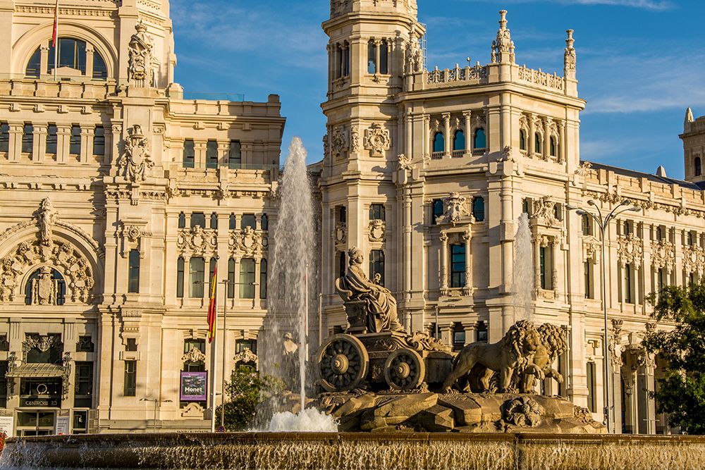 Cibeles Fountain and the Cibeles Palace, Madrid, Spain. art print by Michael DeFreitas for $57.95 CAD