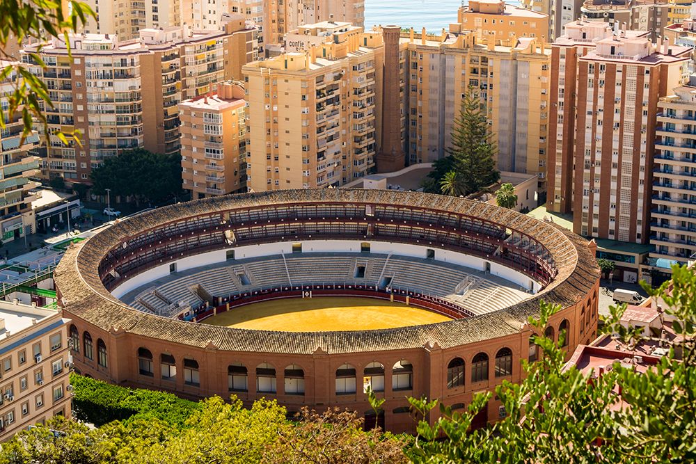 La Malagueta bullring in Plaza de Toros, Malaga, Spain. art print by Michael DeFreitas for $57.95 CAD