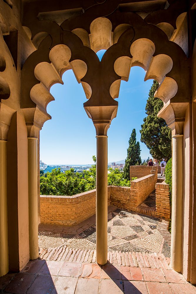 Alcazaba and Castle of Gibralfaro on Mount Malaga above the old town, Malaga, Spain. art print by Michael DeFreitas for $57.95 CAD