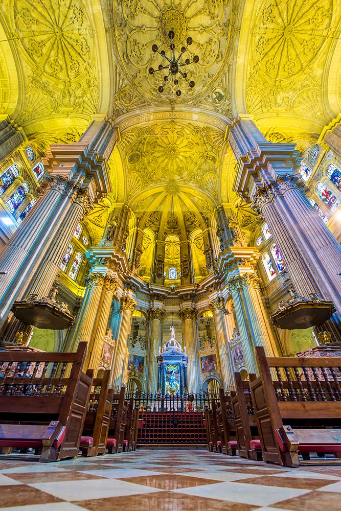 Interior of Santa Iglesia Catedral Basilica de la Encarnacion (Malaga Cathedral), Malaga, Spain. art print by Michael DeFreitas for $57.95 CAD