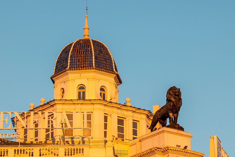 Edificio Generali building, Plaza del Ayuntamiento, Valencia, Spain. art print by Michael DeFreitas for $57.95 CAD