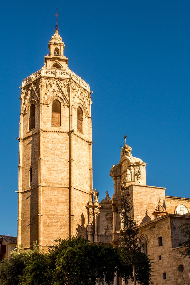 Miguelete Tower is the bell tower for the Valencia Cathedral, Plaza de la Reina, Valencia, Spain. art print by Michael DeFreitas for $57.95 CAD