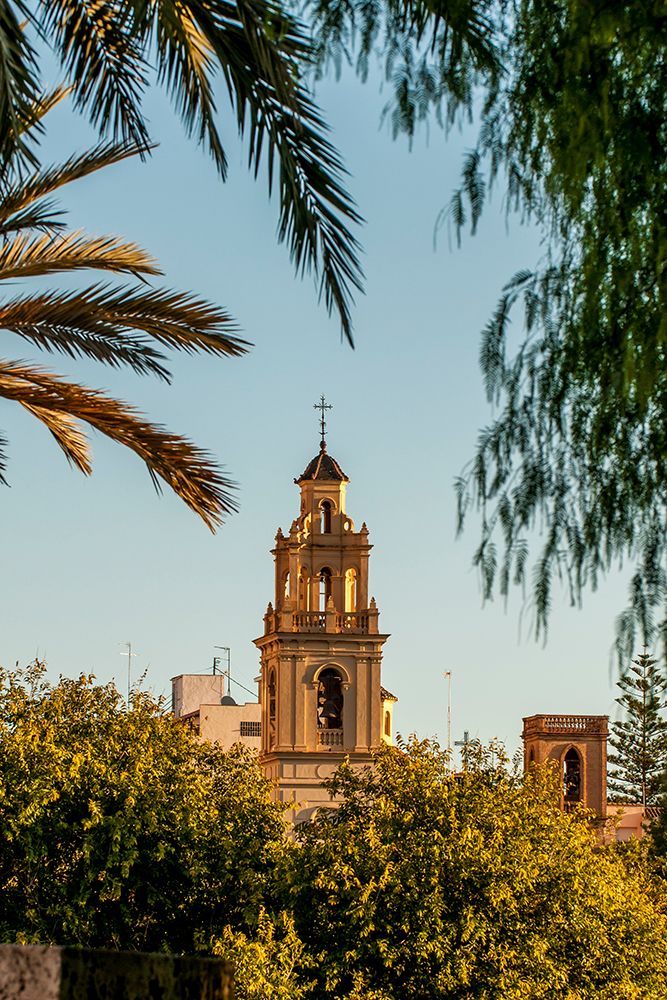 Church bell tower on the skyline, Valencia, Spain. art print by Michael DeFreitas for $57.95 CAD